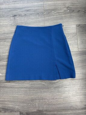 BCBGeneration Navy Blue Textured Skirt | Size 2